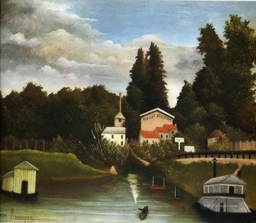  rousseau - Die Mühle im Jahr 1905 Henri Rousseau Post Impressionismus Naive Primitivismus